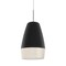 Besa Lighting Abu 12 Cord Pendant, Black/Glitter, Satin Nickel Finish, 1x9W LED 1JT-ABU12BK-LED-SN - alternate 1